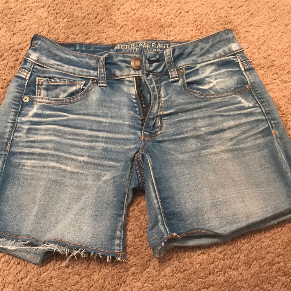 Like new midi jean shorts American Eagle